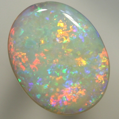 SOLID SEMI BLACK OPAL Floral Harlequin pattern of bright fire. SEE VIDEO